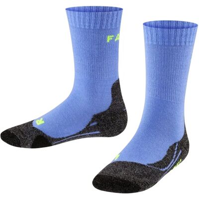 FALKE Kids Merino Wool Hiking Socks Blue Note 27-30 FALKE Kids Merino Wool Hiking Socks Blue Note 27-30