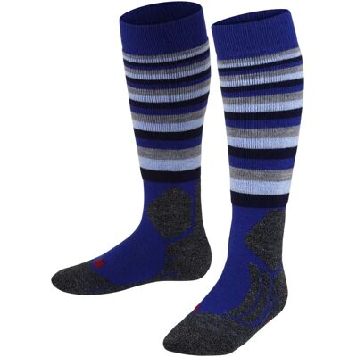FALKE Kinder Skisocken - Merino Wolle, Blau, Mehrfarbig - Skityp FALKE Kinder Skisocken - Merino Wolle, Blau, Mehrfarbig - Skityp