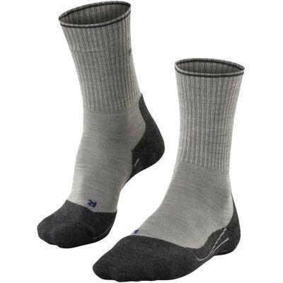 Medias de senderismo FALKE - Lana y seda, Azul/gris, Hombre Medias de senderismo FALKE - Lana y seda, Azul/gris, Hombre