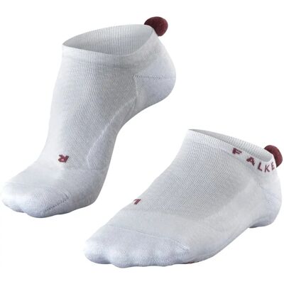 Falke Golfing 2 Pompom No Show Socken - Weiß/Rot - Socken Falke Golfing 2 Pompom No Show Socken - Weiß/Rot - Socken