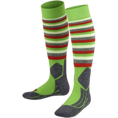 FALKE SK2 Streifen Kinder Skisocken - Grün FALKE SK2 Streifen Kinder Skisocken - Grün