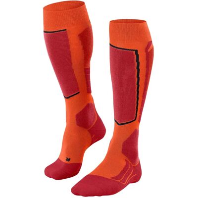 Calze da sci in lana SK2 intermedia - Arancione vivace - Calze da sci Calze da sci in lana SK2 intermedia - Arancione vivace - Calze da sci