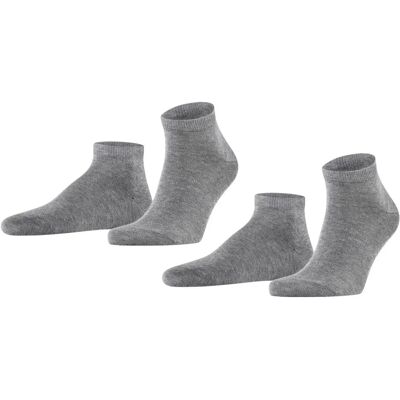 Falke Hellgrau Mel 2er Pack Sneaker Socken - Freizeit & Sport Falke Hellgrau Mel 2er Pack Sneaker Socken - Freizeit & Sport