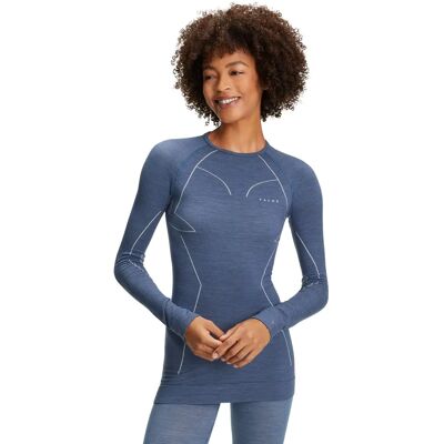 Falke Capitain Blue Wool Tech T-Shirt à Manches Longues - T-Shirt à Manches Longues - Publicité Falke Capitain Blue Wool Tech T-Shirt à Manches Longues - T-Shirt à Manches Longues - Publicité