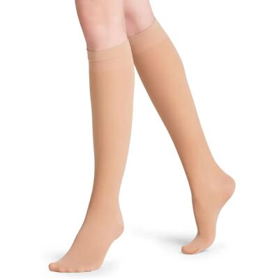 Falke Vitalize 40 Denier Calze fino al ginocchio - Crema Cocoon - Calze fino al ginocchio Falke Vitalize 40 Denier Calze fino al ginocchio - Crema Cocoon - Calze fino al ginocchio