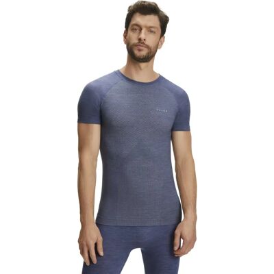 Falke Wool Tech Light Kurzarm Sports T-Shirt - Captain Blue - Sportlicher Schnitt Falke Wool Tech Light Kurzarm Sports T-Shirt - Captain Blue - Sportlicher Schnitt