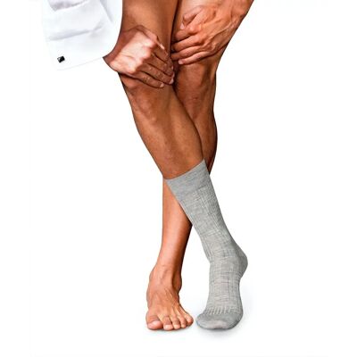 Falke Světle šedé melírované merino ponožky - Ponožky - Unisex Falke Světle šedé melírované merino ponožky - Ponožky - Unisex