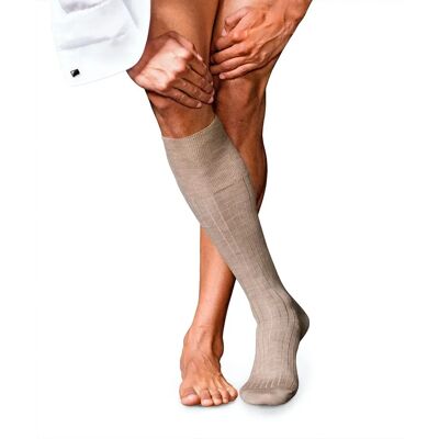Falke No2 Kaschmir Kniehohe Socken - Pebble Melange Falke No2 Kaschmir Kniehohe Socken - Pebble Melange