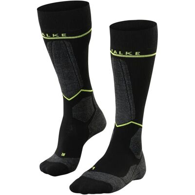 Falke Skisokken - Merino Wol, Zwart, Compressie, Unisex Falke Skisokken - Merino Wol, Zwart, Compressie, Unisex
