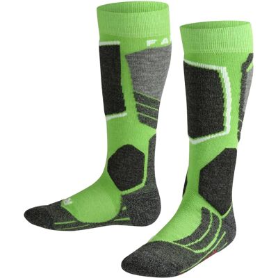 FALKE SK2 Kinder Unisex Kniestrümpfe - Vivid Green - 35-38 FALKE SK2 Kinder Unisex Kniestrümpfe - Vivid Green - 35-38