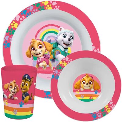 Ensemble Petit-déjeuner Paw Patrol Girl 3 pièces - Rose - Publicité Ensemble Petit-déjeuner Paw Patrol Girl 3 pièces - Rose - Publicité
