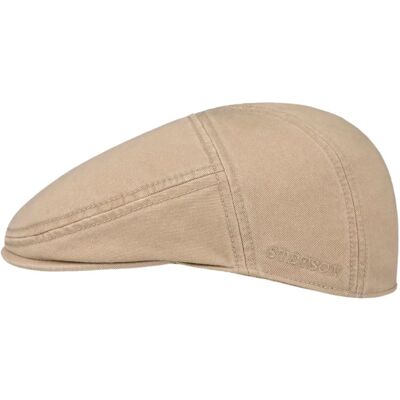 Beige bomullsplattmössa från Stetson - UV-skydd Beige bomullsplattmössa från Stetson - UV-skydd