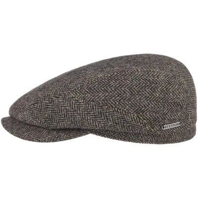 Stetson Dunkelbraune Woll Flat Cap - Flat Cap Stetson Dunkelbraune Woll Flat Cap - Flat Cap