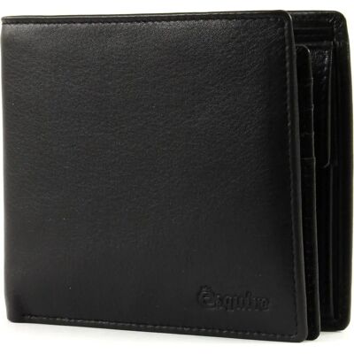 Esquire New Line Geldbörse - RFID Leder Kompakt Schwarz Esquire New Line Geldbörse - RFID Leder Kompakt Schwarz