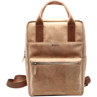 Esquire Kork Rucksack - 41 cm Laptopfach - Mittelbraun Esquire Kork Rucksack - 41 cm Laptopfach - Mittelbraun