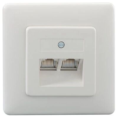 Rutenbeck Modèle 13411205 - Prise RJ-45, Blanc - Prise encastrée Rutenbeck Modèle 13411205 - Prise RJ-45, Blanc - Prise encastrée