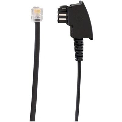 Rutenbeck 22510010 Schwarzes 0.5 m Telefonkabel Rutenbeck 22510010 Schwarzes 0.5 m Telefonkabel