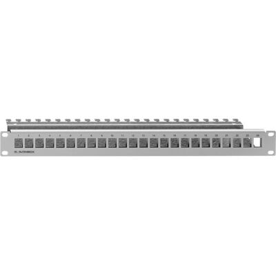 Rutenbeck Kompaktes Patchpanel 24 Ports - 1U - Hellgrau Rutenbeck Kompaktes Patchpanel 24 Ports - 1U - Hellgrau