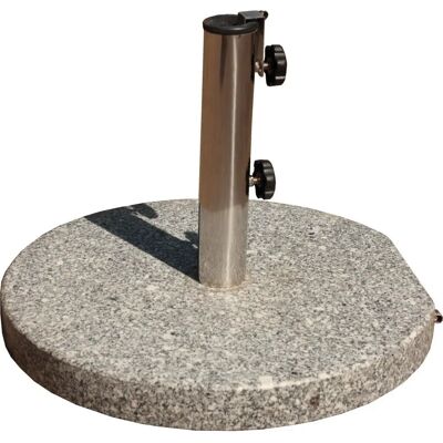 Siena Garden Granitständer 40 kg, grau, rund mit Griff & Rollen - Schirmständer Siena Garden Granitständer 40 kg, grau, rund mit Griff & Rollen - Schirmständer