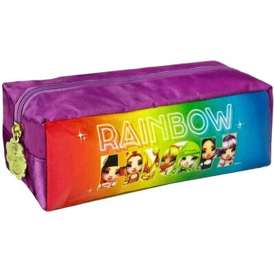Undercover Rainbow High Vierkante Etui - Satijn en Glitter Undercover Rainbow High Vierkante Etui - Satijn en Glitter