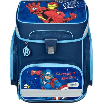 Ensemble Sac à Dos Scolaire Ergonomique Scooli - Bleu, Rouge, Jaune Ensemble Sac à Dos Scolaire Ergonomique Scooli - Bleu, Rouge, Jaune