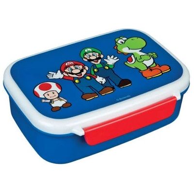 Scooli Super-Mario Brooddoos - Voedselveilig, BPA-vrij, Gemakkelijk te sluiten Scooli Super-Mario Brooddoos - Voedselveilig, BPA-vrij, Gemakkelijk te sluiten