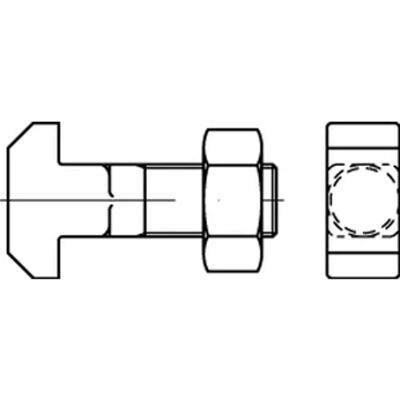 Nobrand - Hammerschraube DIN186 FormB - M10x40 - Schraube Nobrand - Hammerschraube DIN186 FormB - M10x40 - Schraube