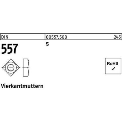 DIN - 557 M12 SW19 - M12 - SW19 - nut DIN - 557 M12 SW19 - M12 - SW19 - nut