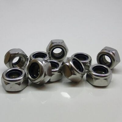 Nobrand - DIN 985 niedrige Sechskantmutter - Edelstahl A2 - M8 - nut Nobrand - DIN 985 niedrige Sechskantmutter - Edelstahl A2 - M8 - nut
