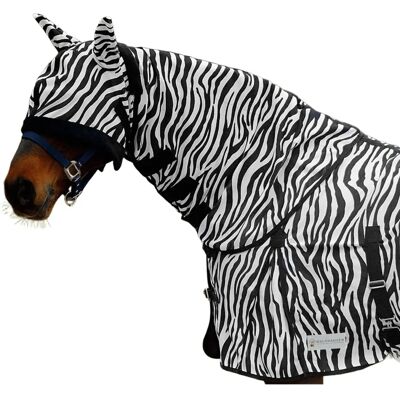 Pieza de cuello Waldhausen Zebra - Protección contra insectos para caballos Pieza de cuello Waldhausen Zebra - Protección contra insectos para caballos