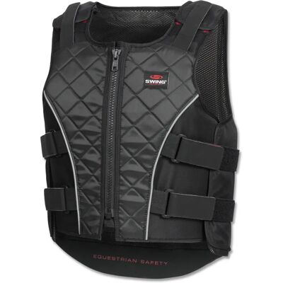 Swing Bodyprotektor P19 - Sicherheitsweste für Erwachsene - Schwarz/Grau Swing Bodyprotektor P19 - Sicherheitsweste für Erwachsene - Schwarz/Grau