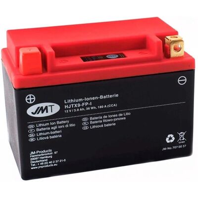 JMT Hjtx9-Fp Lithium-Ion Motorrad Akku JMT Hjtx9-Fp Lithium-Ion Motorrad Akku