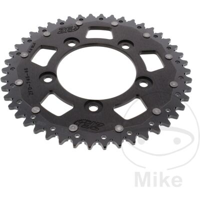 Zf Dual Sprocket 46 Teeth - Black - Rear Sprocket for Ducati Scrambler 400-800, Panigale 899 Zf Dual Sprocket 46 Teeth - Black - Rear Sprocket for Ducati Scrambler 400-800, Panigale 899