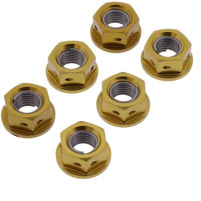 JMP - LSPN10DG-6 - Gold - Aluminum - Sprocket nuts JMP - LSPN10DG-6 - Gold - Aluminum - Sprocket nuts