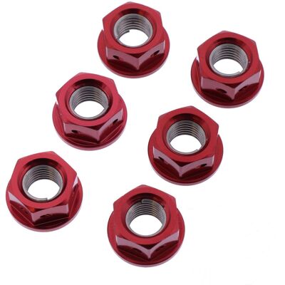 JMP LSPN10DR-6 Alloy Red Bike Chain Sprocket Set JMP LSPN10DR-6 Alloy Red Bike Chain Sprocket Set