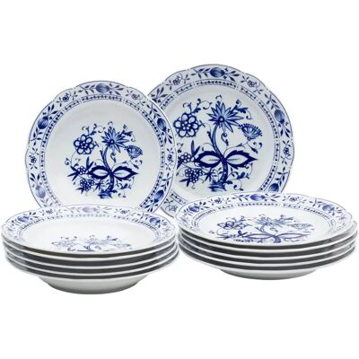 Kahla Rosella Blau Porzellan Geschirrset - Tafelservice Kahla Rosella Blau Porzellan Geschirrset - Tafelservice