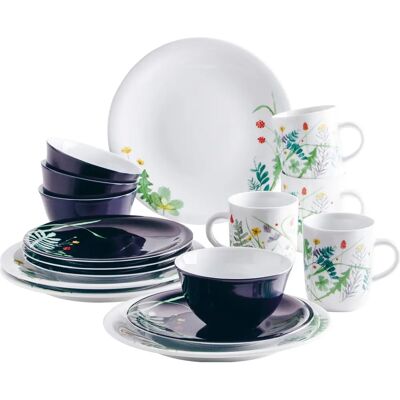Kahla - Moon Meadow 16tlg - Mehrfarbig - Porzellan - Dinnerware set Kahla - Moon Meadow 16tlg - Mehrfarbig - Porzellan - Dinnerware set