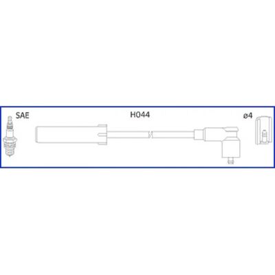 Hitachi Ignition Cable Set - Compatible with Peugeot, Citroën, Fiat, Lancia - Ignition Wires Hitachi Ignition Cable Set - Compatible with Peugeot, Citroën, Fiat, Lancia - Ignition Wires