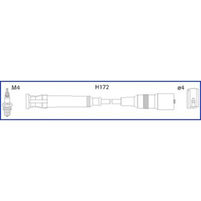 Hitachi 134763 Ignition Cable Set for BMW 3 Series Hitachi 134763 Ignition Cable Set for BMW 3 Series
