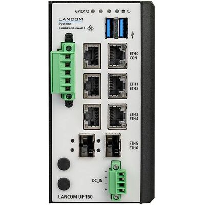Lancom R&S UF-T60 Brandvägg - 7 portar - Gbit/s - Inomhus - Tyskland Lancom R&S UF-T60 Brandvägg - 7 portar - Gbit/s - Inomhus - Tyskland