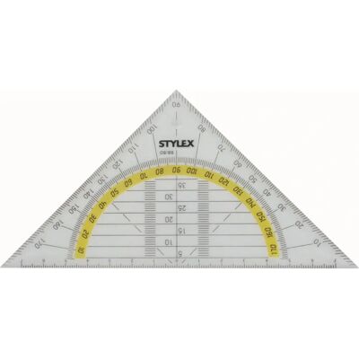 Stylex 37020 Geodriehoek - Transparant Meetinstrument Stylex 37020 Geodriehoek - Transparant Meetinstrument