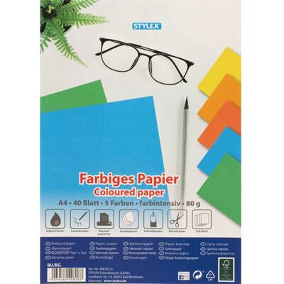 Stylex 40818 Kunstdruckpapier - 40 Blatt Stylex 40818 Kunstdruckpapier - 40 Blatt