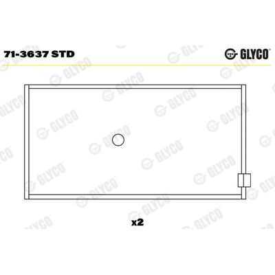 GLYCO 71-3637 STD Support in bronze steel - Engine Bearings GLYCO 71-3637 STD Support in bronze steel - Engine Bearings