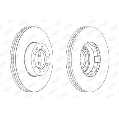 BERAL BCR134A Disque de frein ventilé - Disque BERAL BCR134A Disque de frein ventilé - Disque
