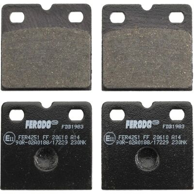 FERODO Set 4 jarrupalaa Jaguar S-Type, XJ, XK - 4 kpl FERODO Set 4 jarrupalaa Jaguar S-Type, XJ, XK - 4 kpl