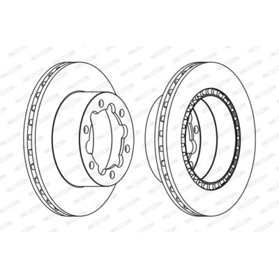 ΦΕΡΟΔΟ Δίσκος φρένου FCR312A - Disc Brake ΦΕΡΟΔΟ Δίσκος φρένου FCR312A - Disc Brake