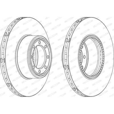 Ventilerad bromsskiva FERODO FCR321A Ventilerad bromsskiva FERODO FCR321A
