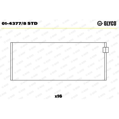 GLYCO 2500RAA Κινητήρα ρουλεμάν - Τυπικό μέγεθος GLYCO 2500RAA Κινητήρα ρουλεμάν - Τυπικό μέγεθος