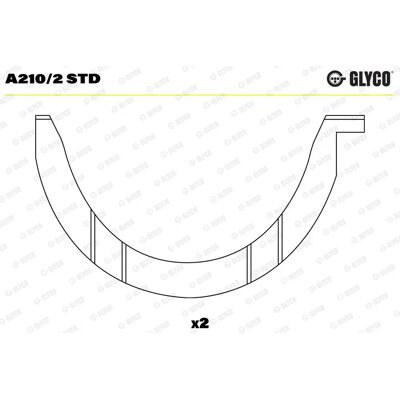 GLYCO - A210/2 STD - Crankshaft - Spacer GLYCO - A210/2 STD - Crankshaft - Spacer