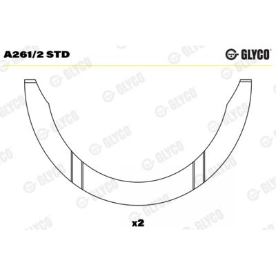 Glyco A261/2 STD Engine Spacer - Engine Spacer Glyco A261/2 STD Engine Spacer - Engine Spacer